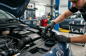 Jak bezpečně vyměnit halogenovou žárovku H4 u vozu Kia Rio IV